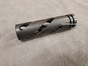 3.5" Spiral ported, Steel Muzzle Brake for 1/2x28 Threads